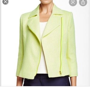 Ted Baker gold thread yellow tweed blazer